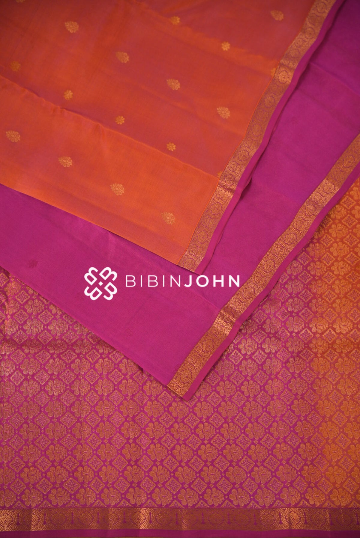Silk Saree For Women Coral Pink BJ2405