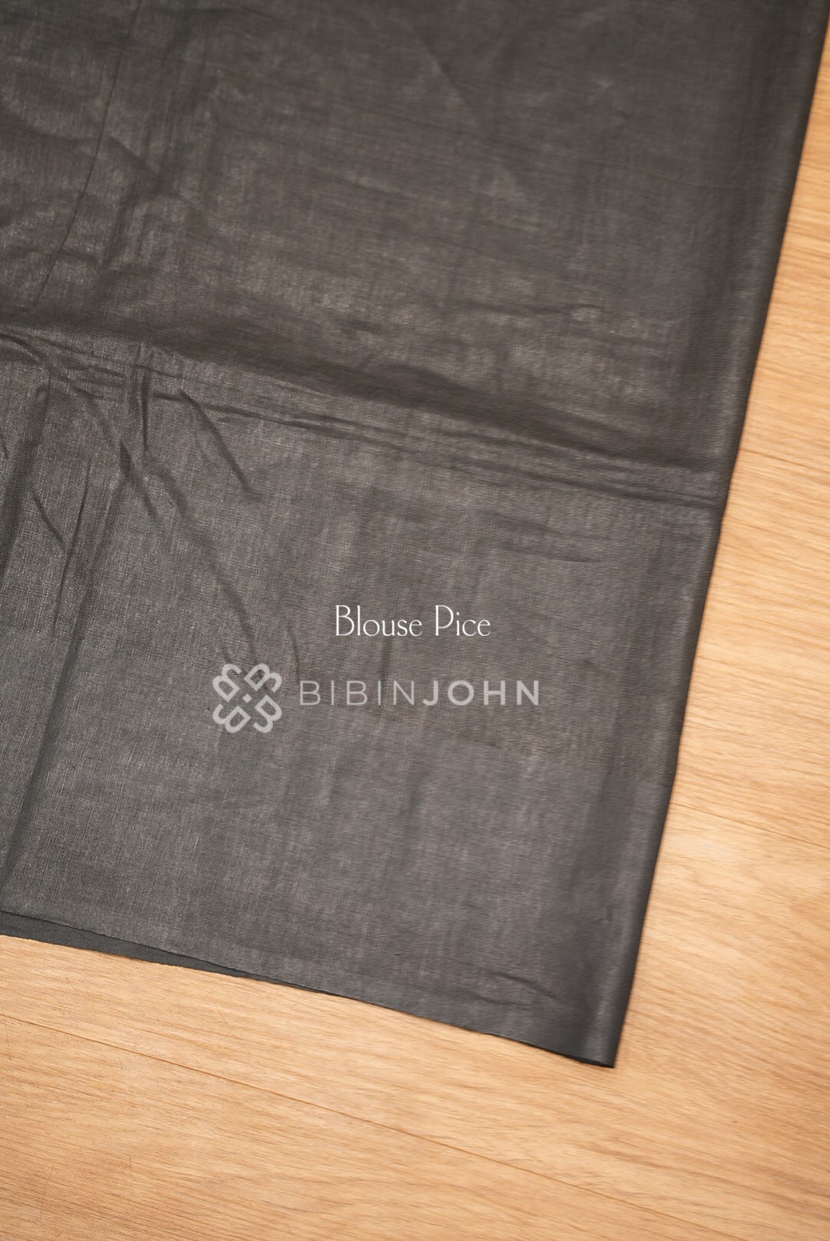 Linen Saree For Women Charcoal Black BJ1654
