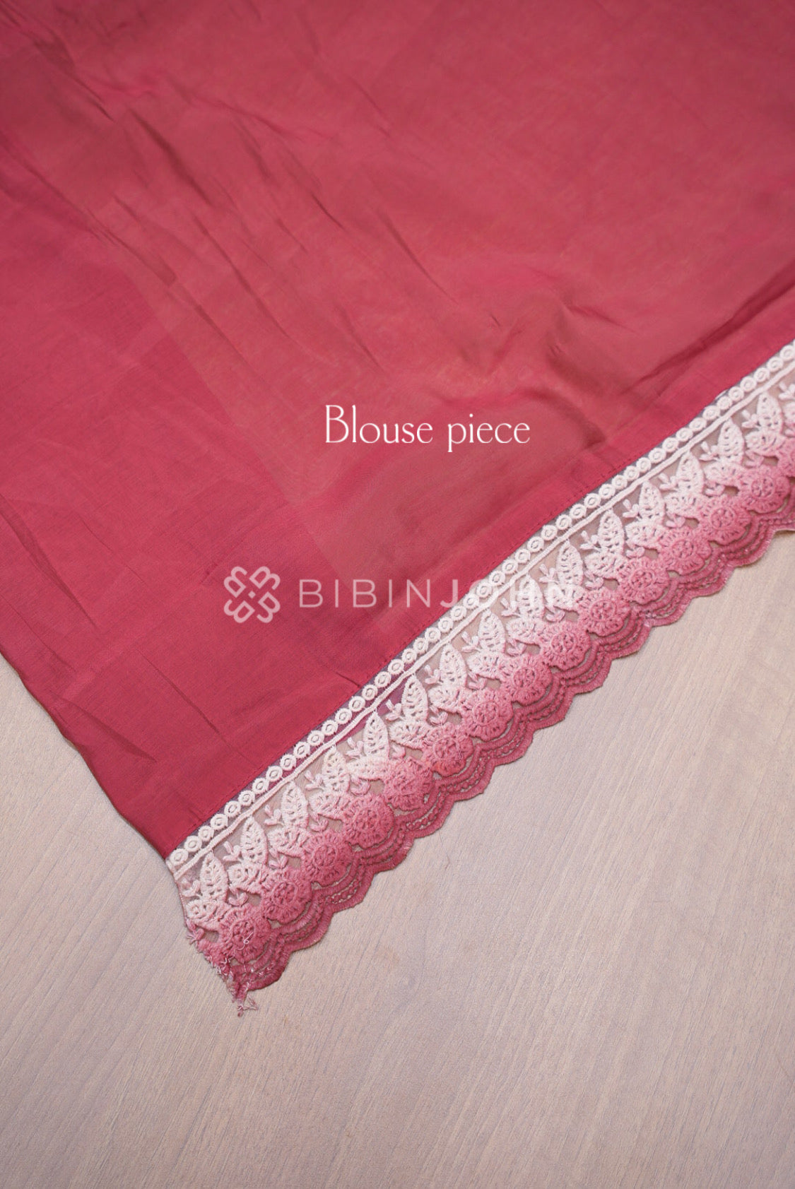 Chanderi Lace Border Saree For Women Rose Pink BJ0841
