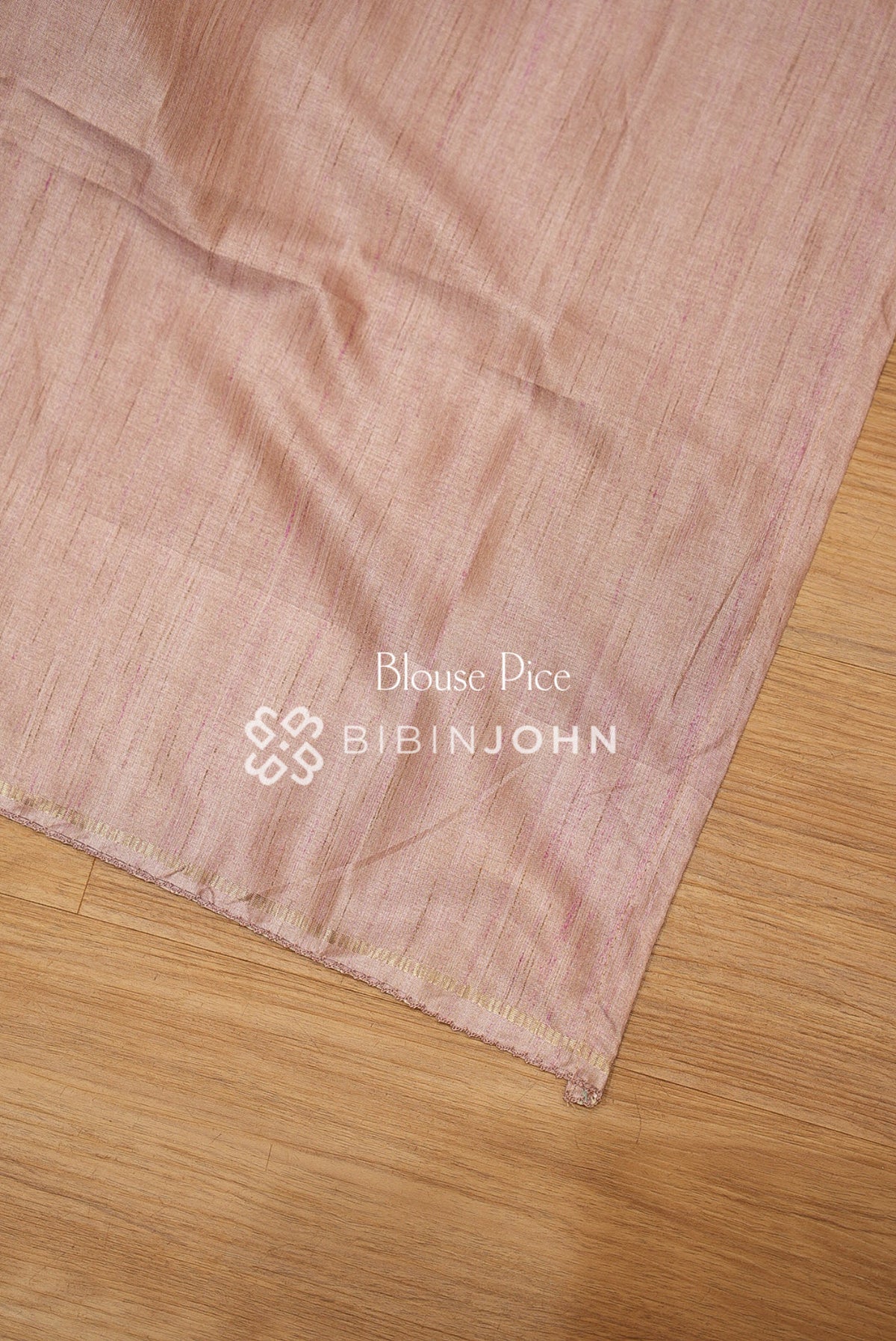 Semi Tussar Weaving Saree For Women Cream Beige With Dusty Rose Pink BJ2657