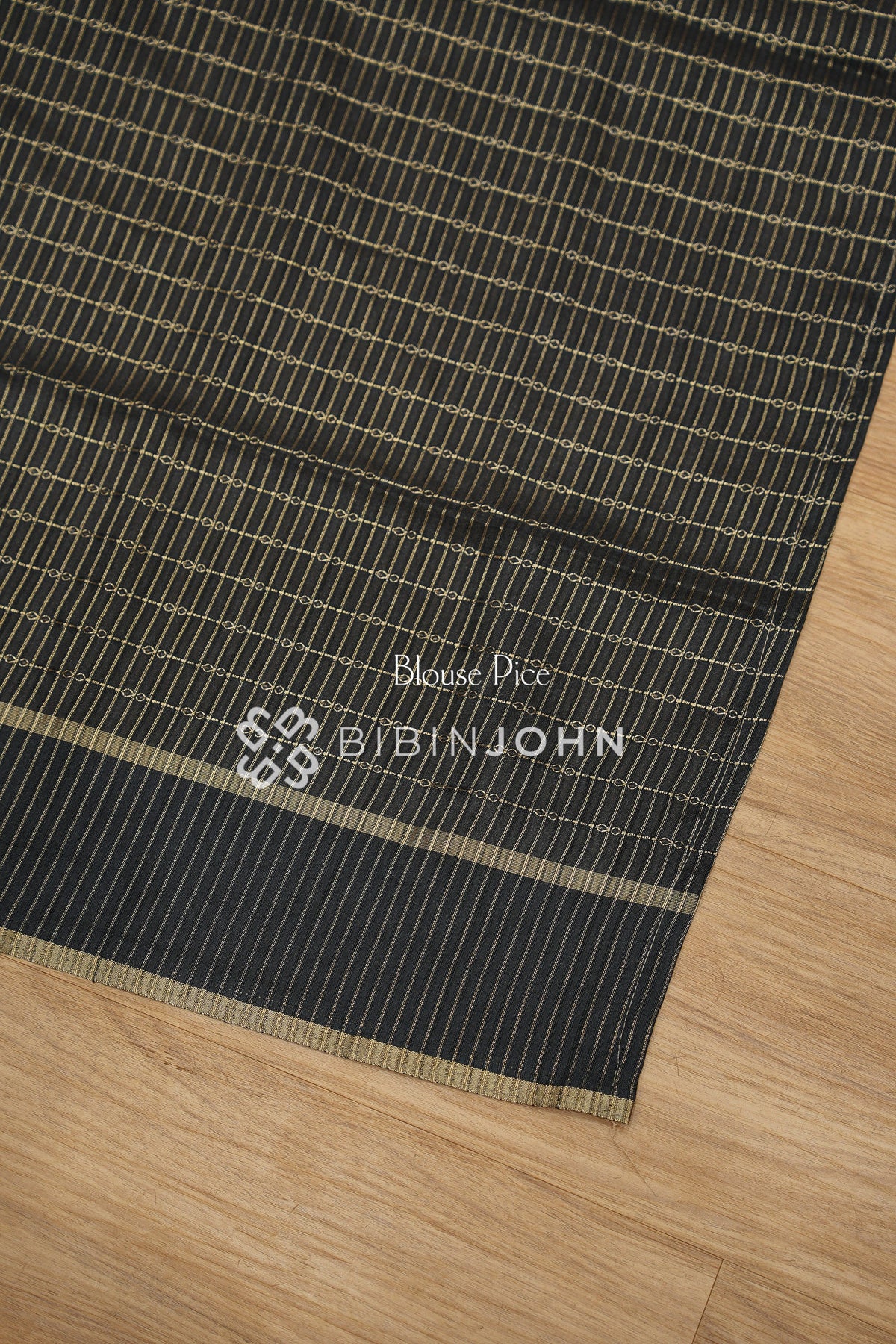 Semi Tussar Weaving Saree For Women Charcoal Black BJ2449