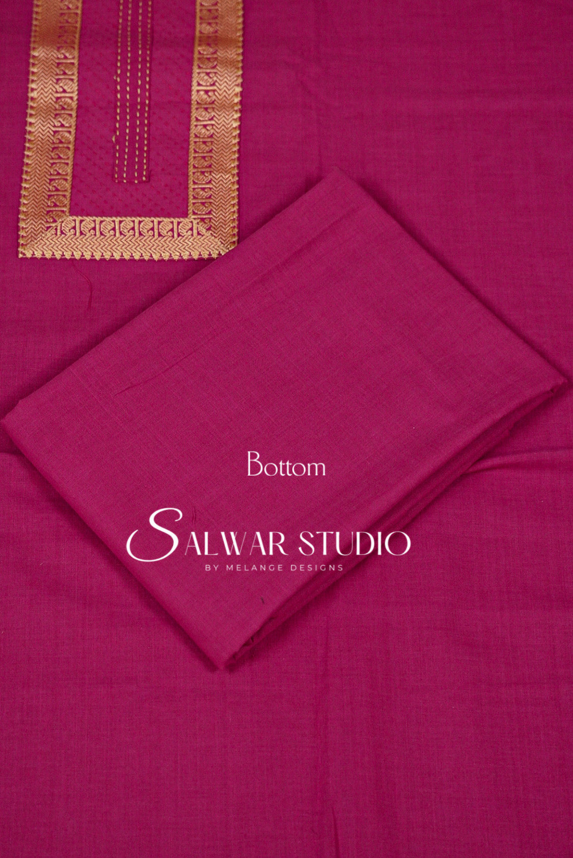 Cotton Unstitched Salwar Suit Dress Material Rani Pink AC0168
