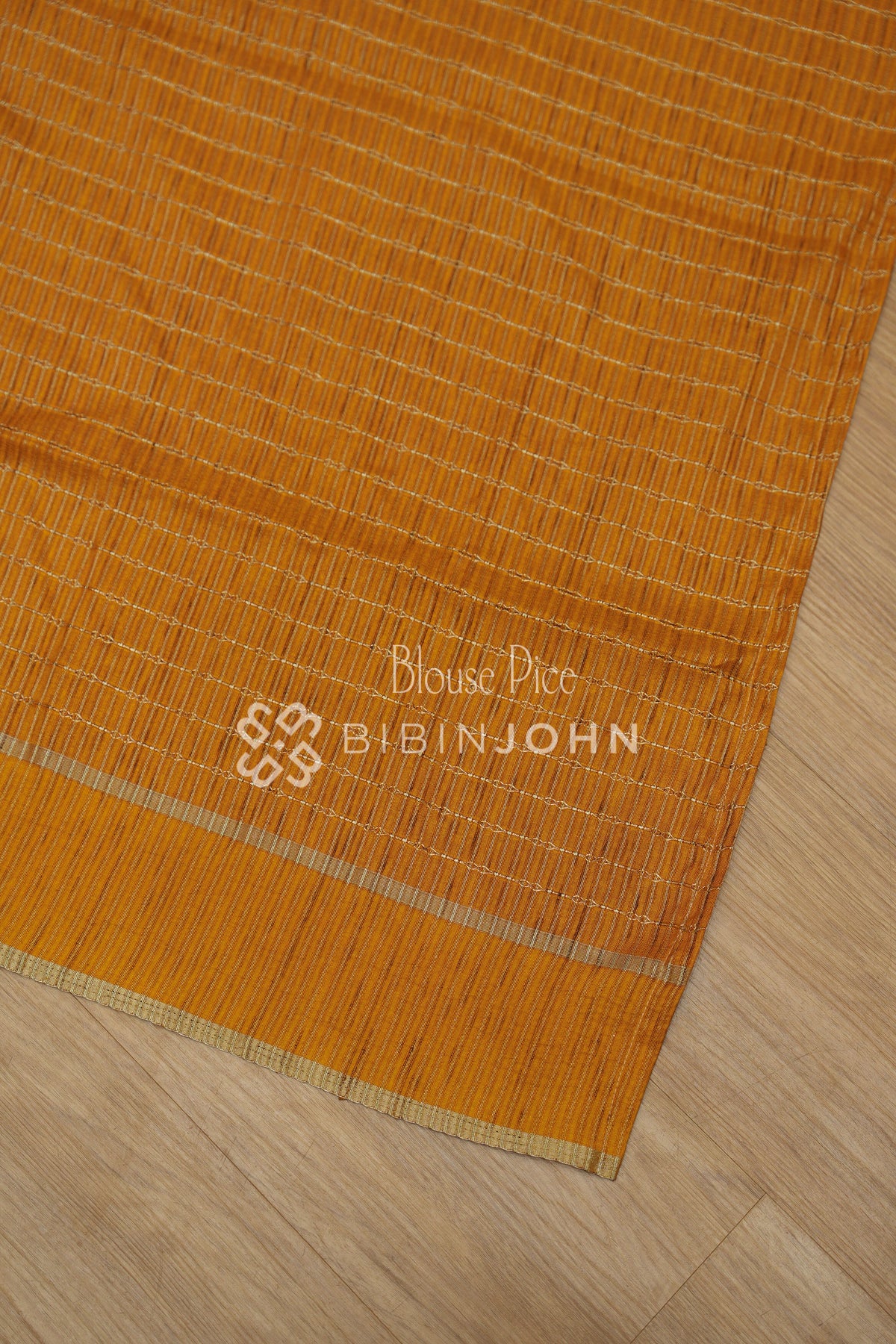Semi Tussar Weaving Saree For Women Mustard Yellow BJ2448
