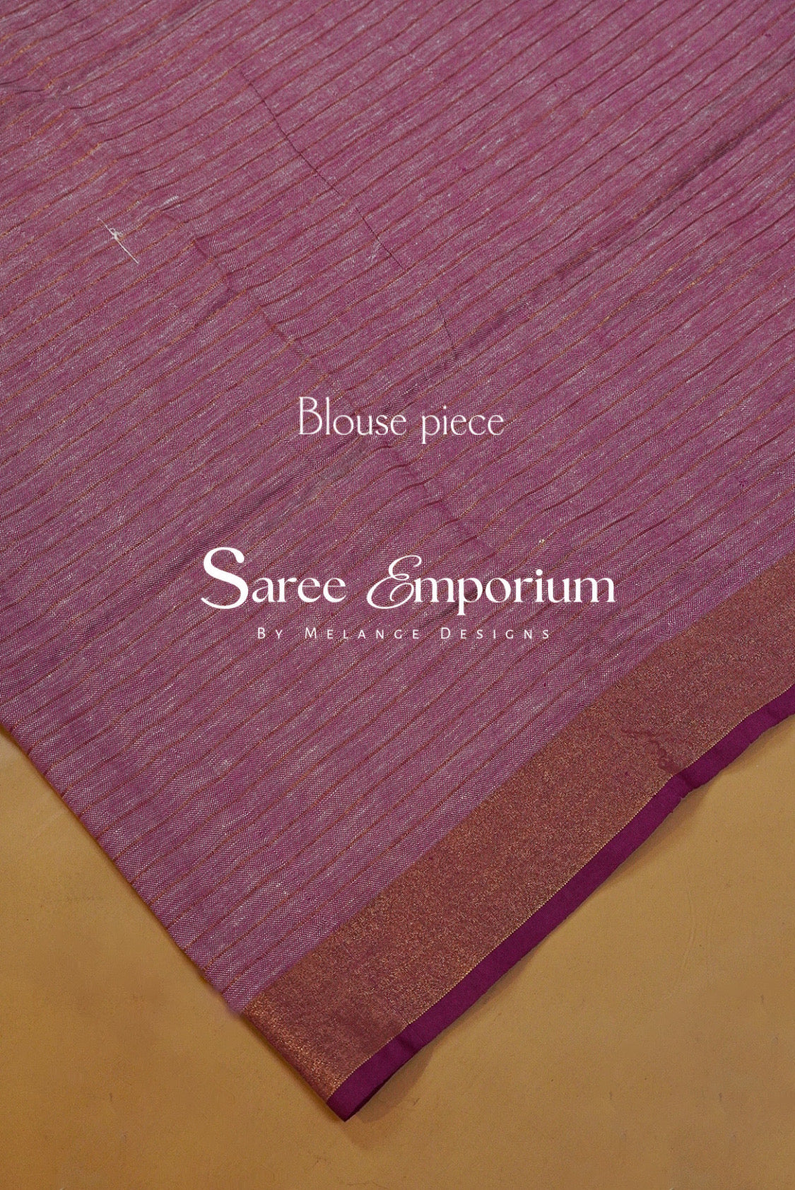 Linen Check Saree For Women MDS0267