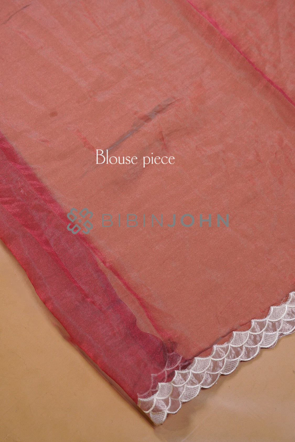 Tissue Organza Applique Saree For Women Deep MagentaBJ0645