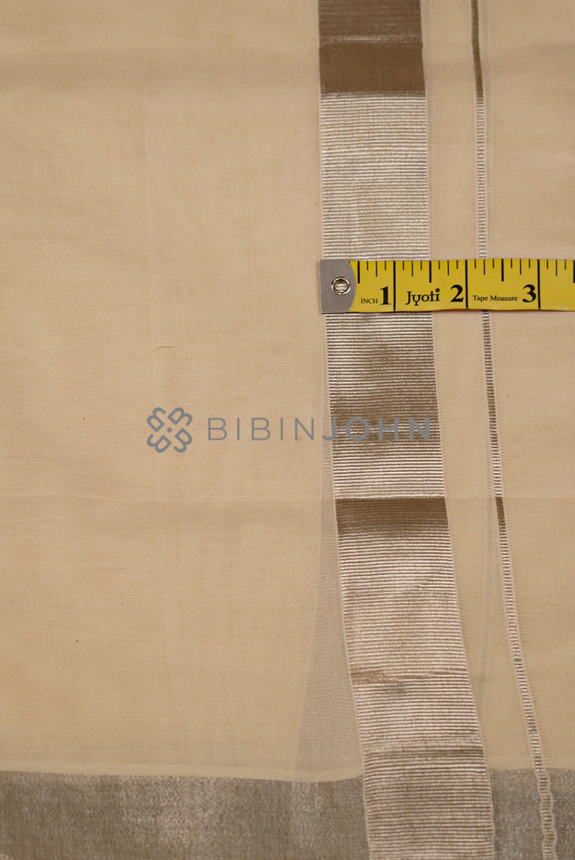Cotton Dhoti For Men Off White close view