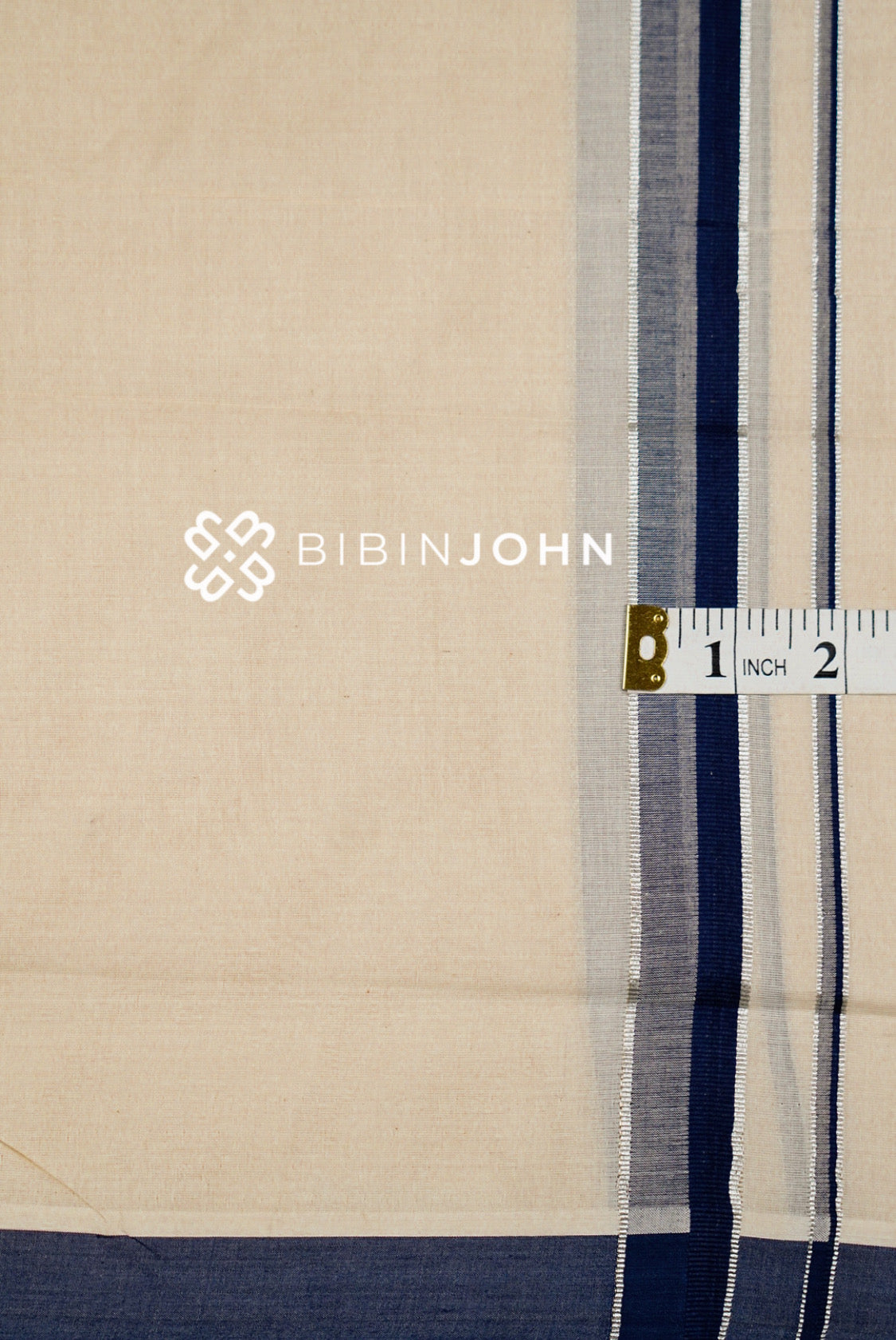 Cotton Dhoti For Men Off White close view