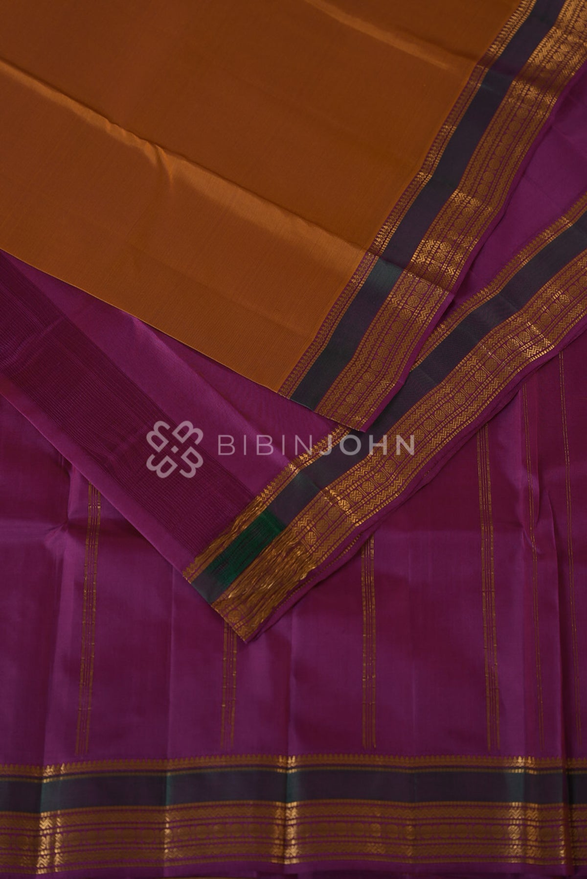 Silk Saree For Women Copper Orange BJ2295