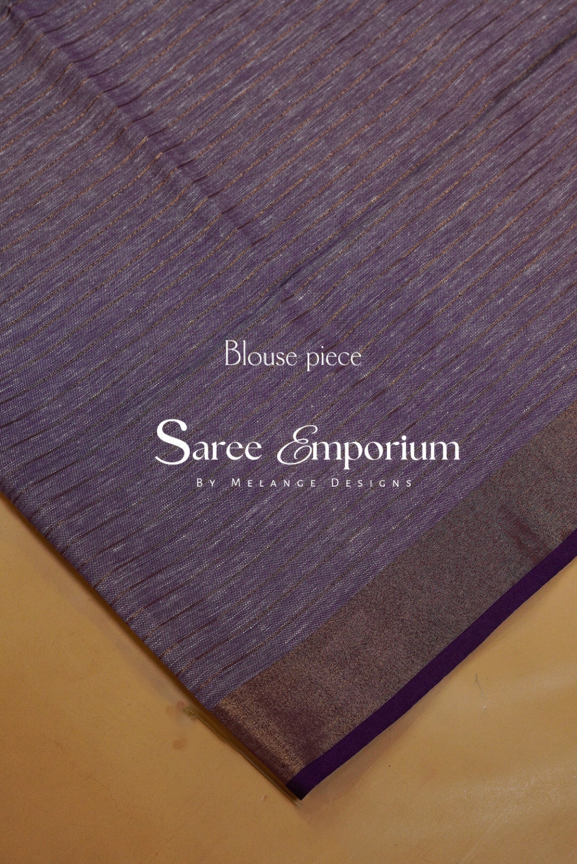Linen Check Saree For Women MDS0264