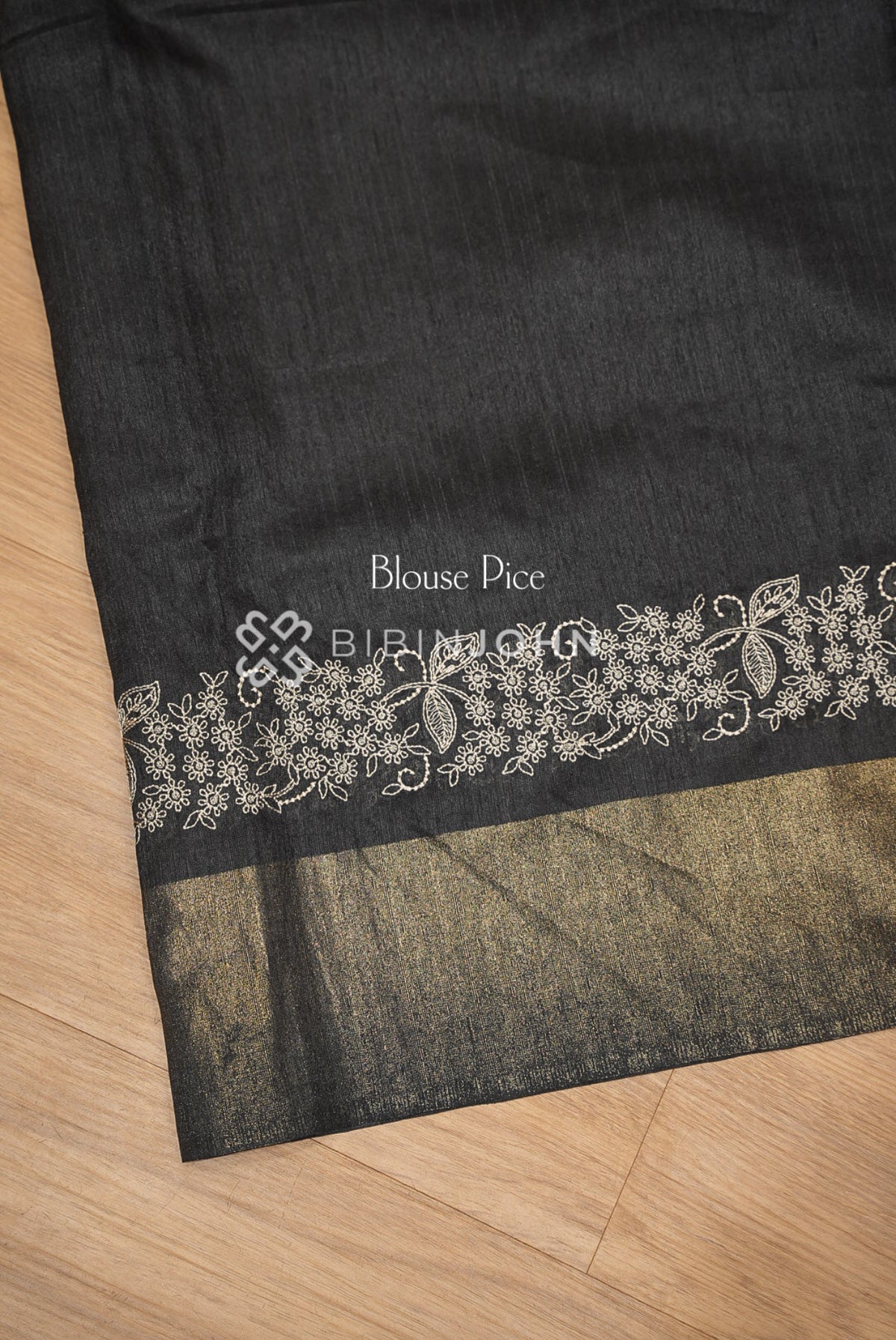 Matka Art Embroidery Saree For Women Black BJ2600
