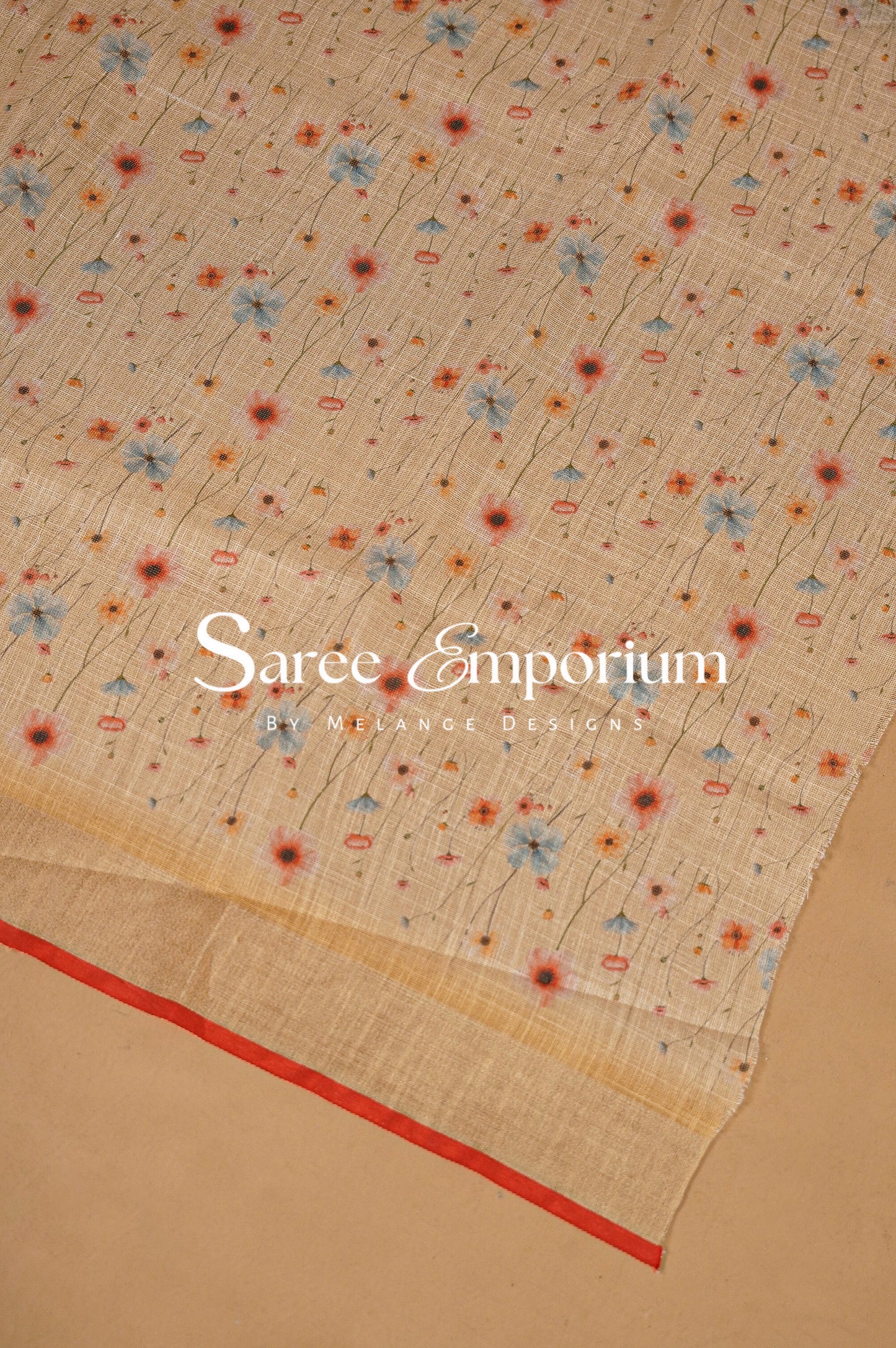 Tissue Embroidery Saree MDS0081