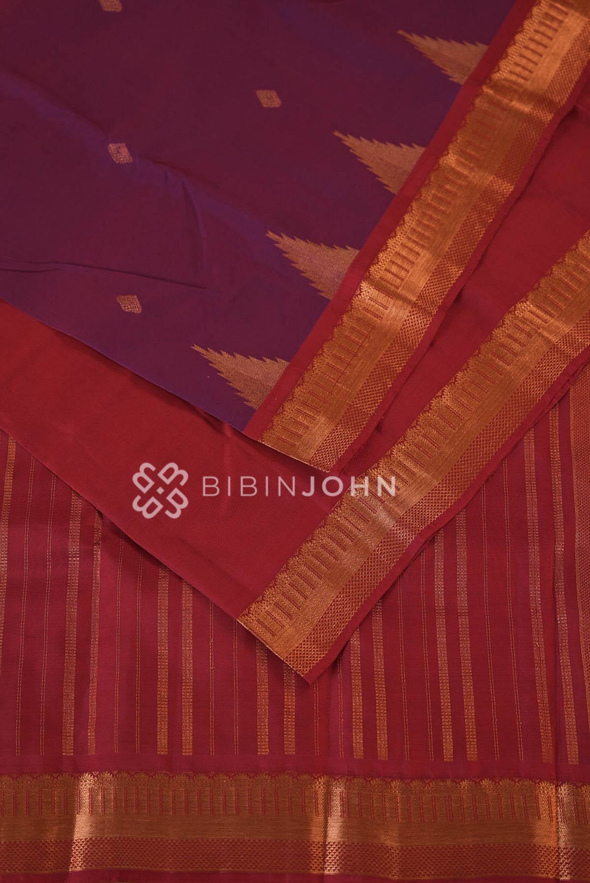 Silk Saree For Women Wine Purple BJ2293