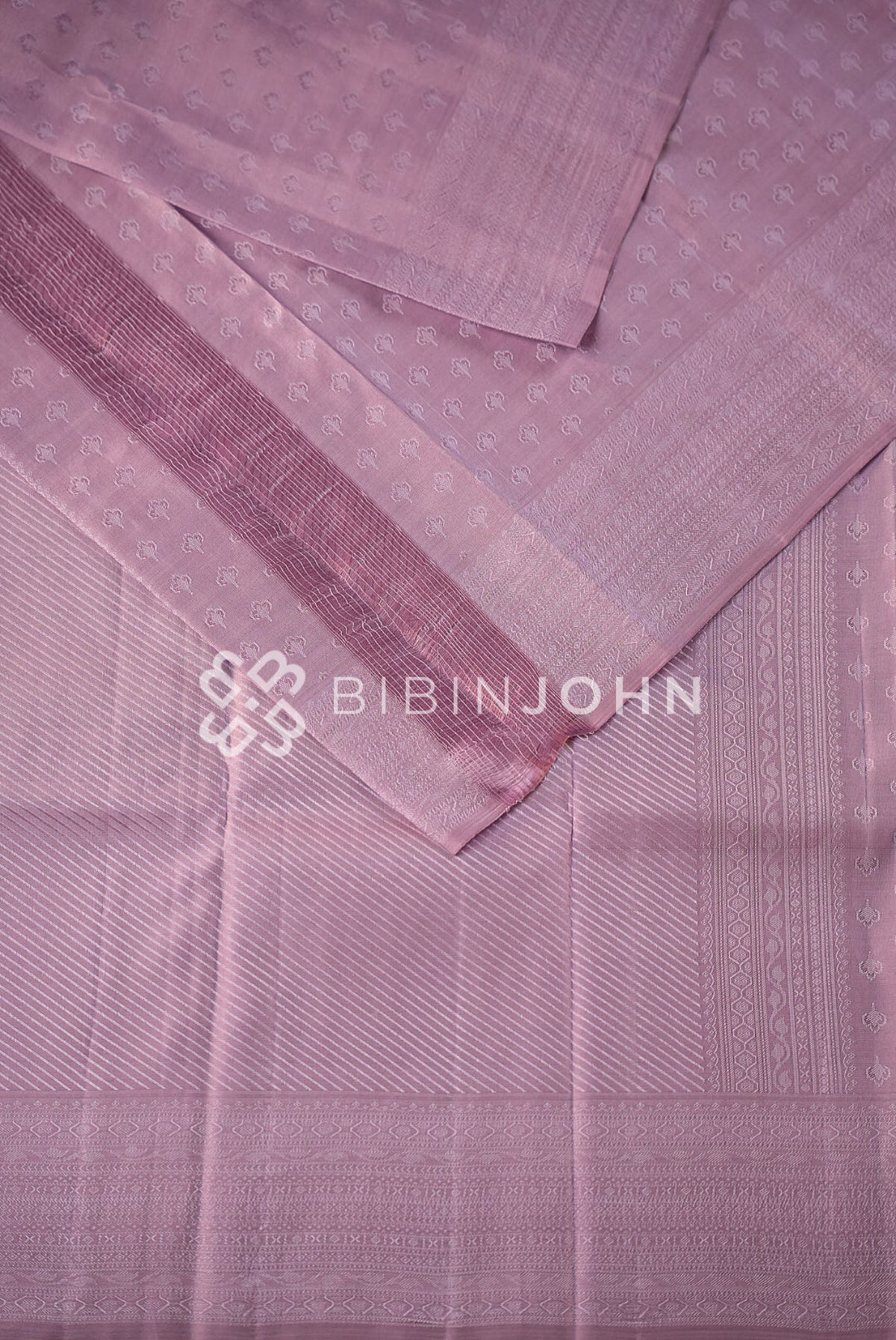 Semi Silk Saree For Women Lavender BJ1013