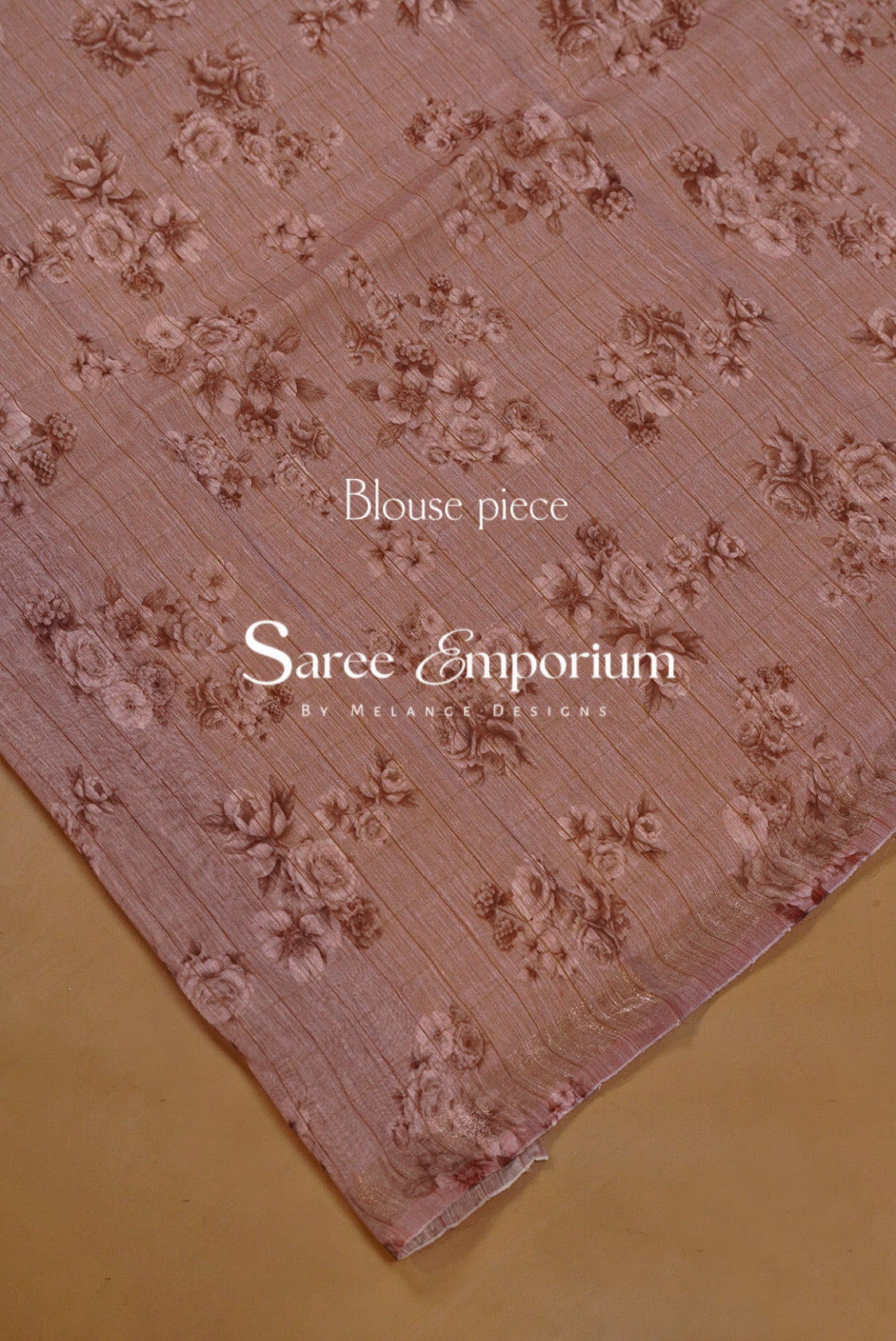 Printed Linen Saree For Women MDS0276