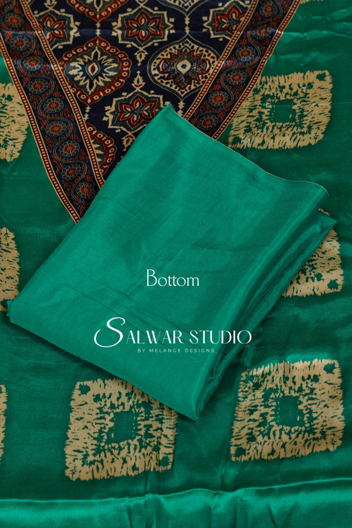 Satin Silk Unstitched Salwar Suit Dress Material Cyan Blue AC0255