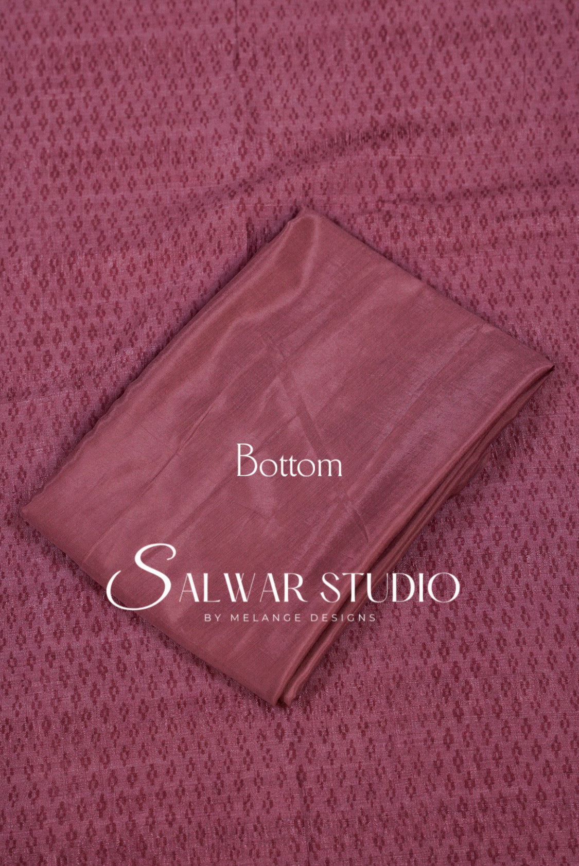 Silk Unstitched Salwar Suit Dress Material Dusty Rose AC0344