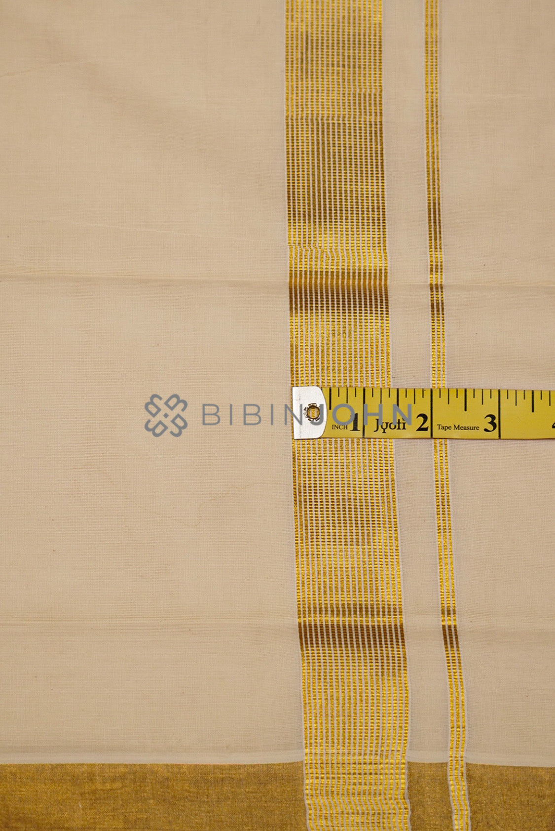Cotton Dhoti For Men Off White CLOSE VIEW