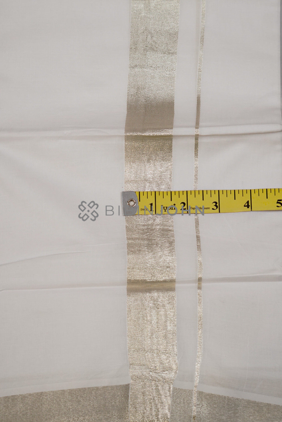Cotton Dhoti For Men White full view