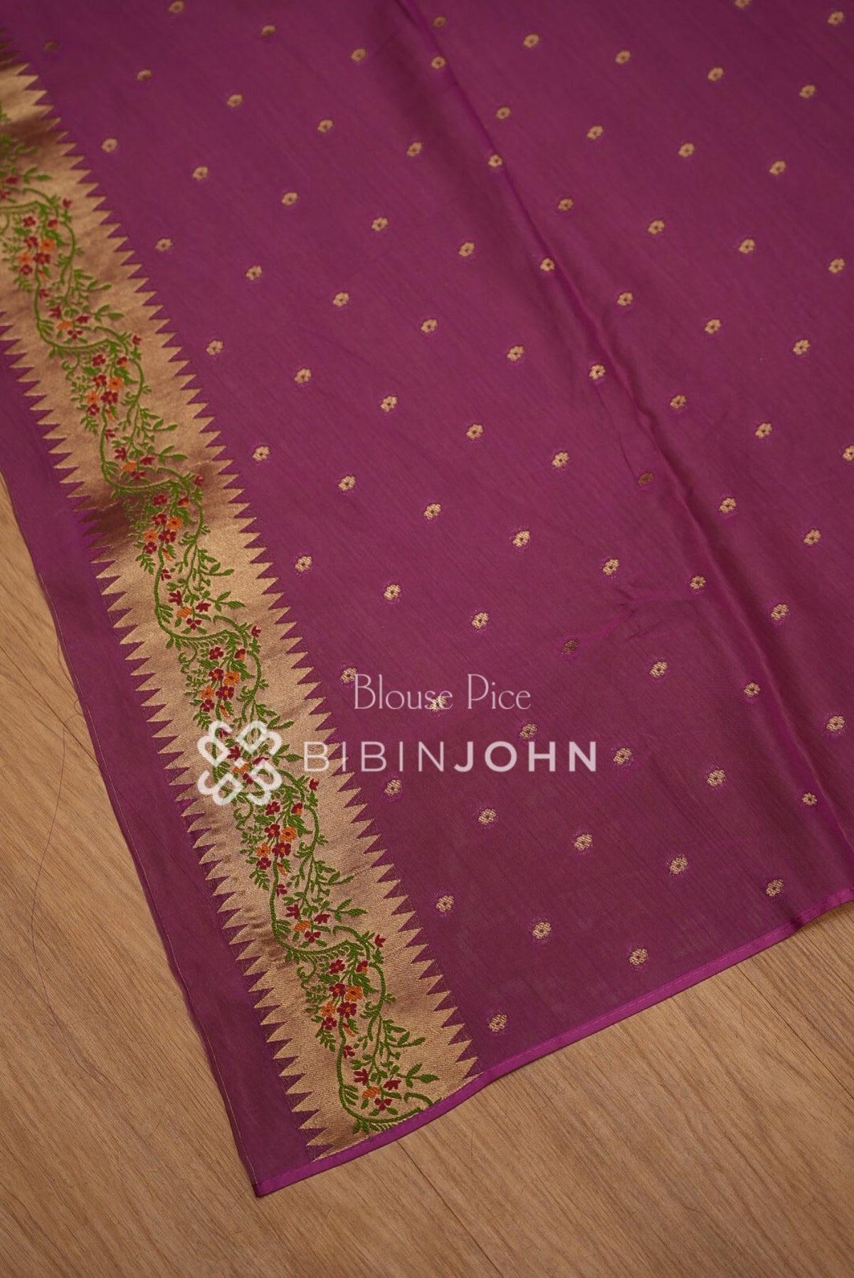 Georgette Brocade Saree For Women Magenta Purple BJ1626