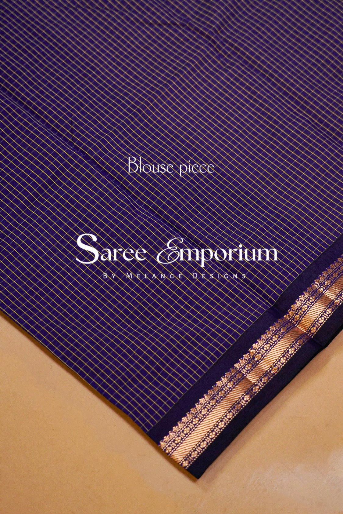 Semi Silk Saree For Women Royal Purple