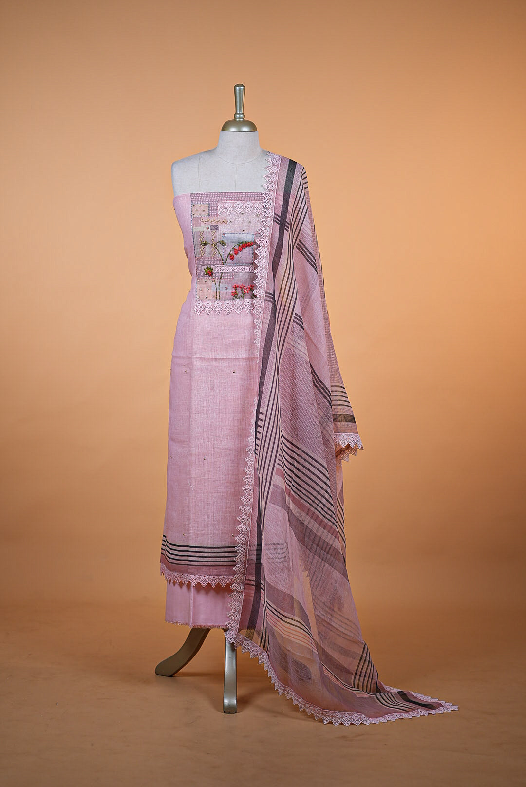 Linen Embroidery Salwarset