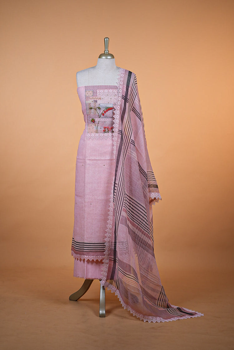 Linen Embroidery Salwarset