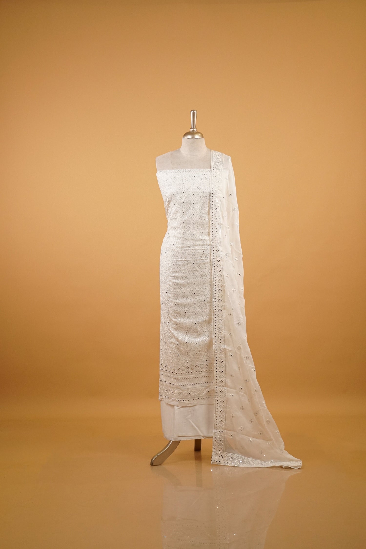 Dyeable Embroidery Salwarset