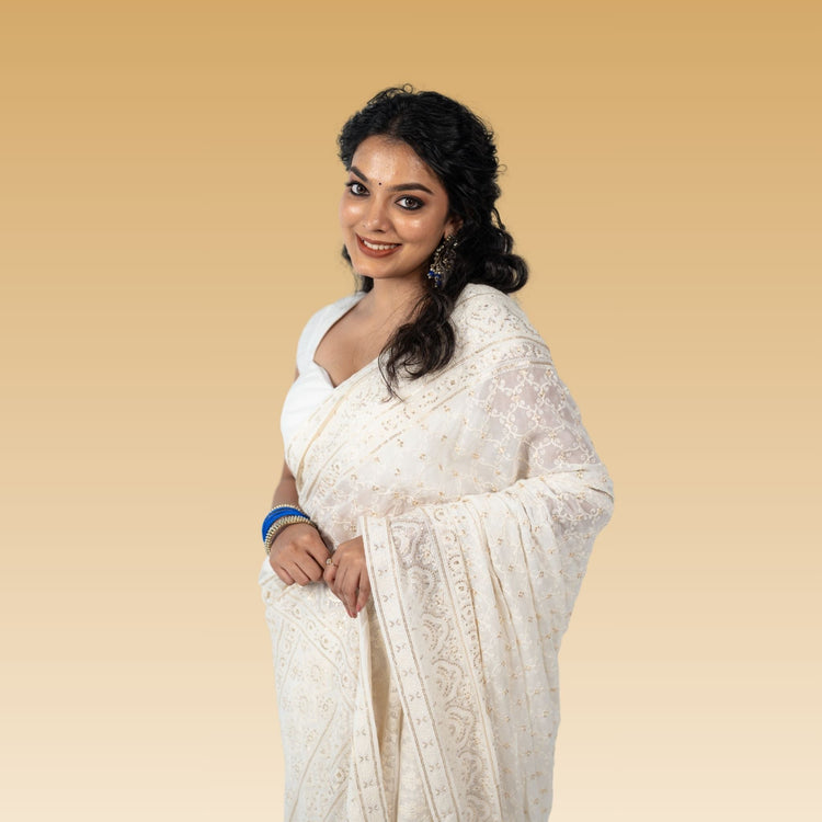 Dyeable Sarees