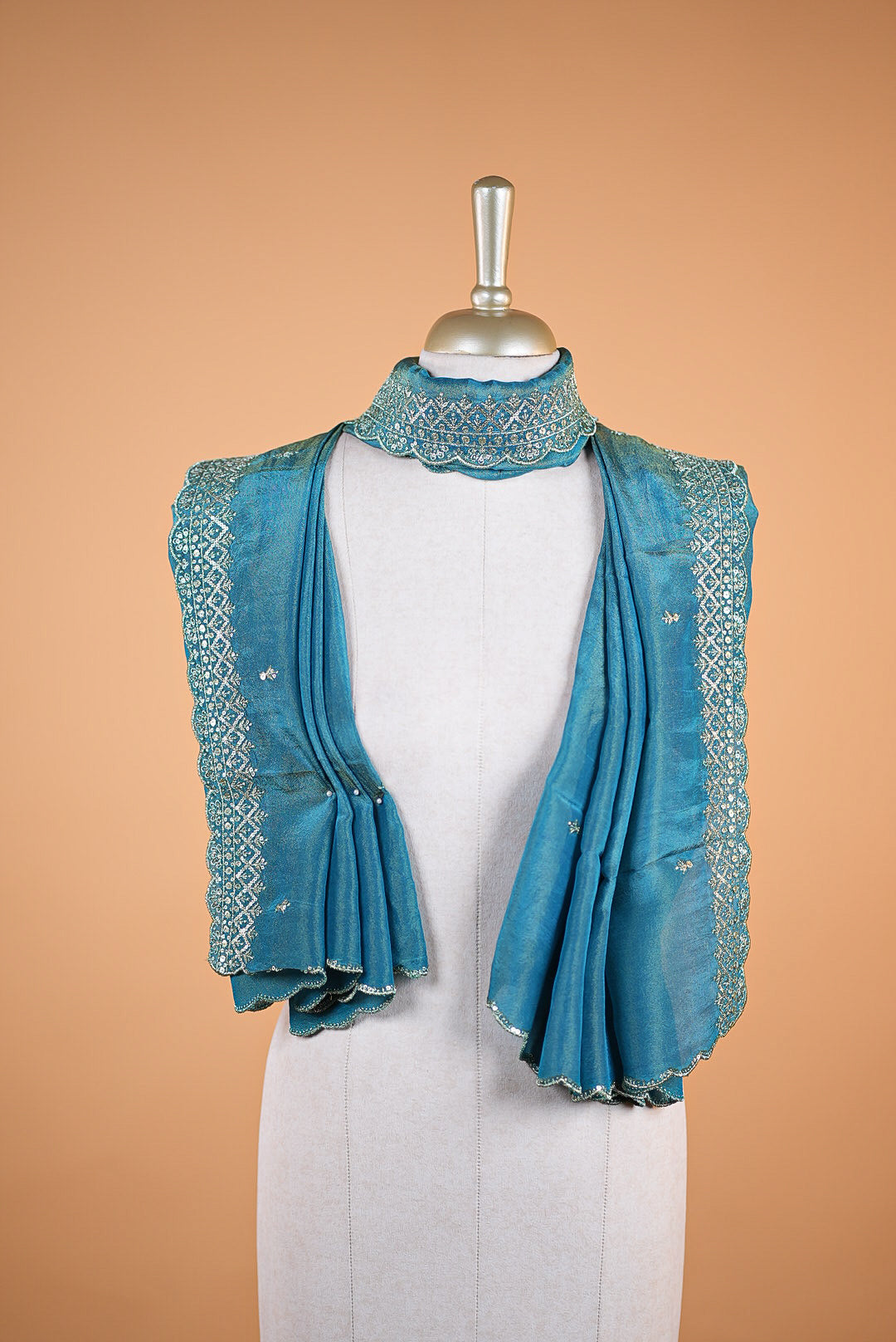 Dyed Embroidery Dupatta