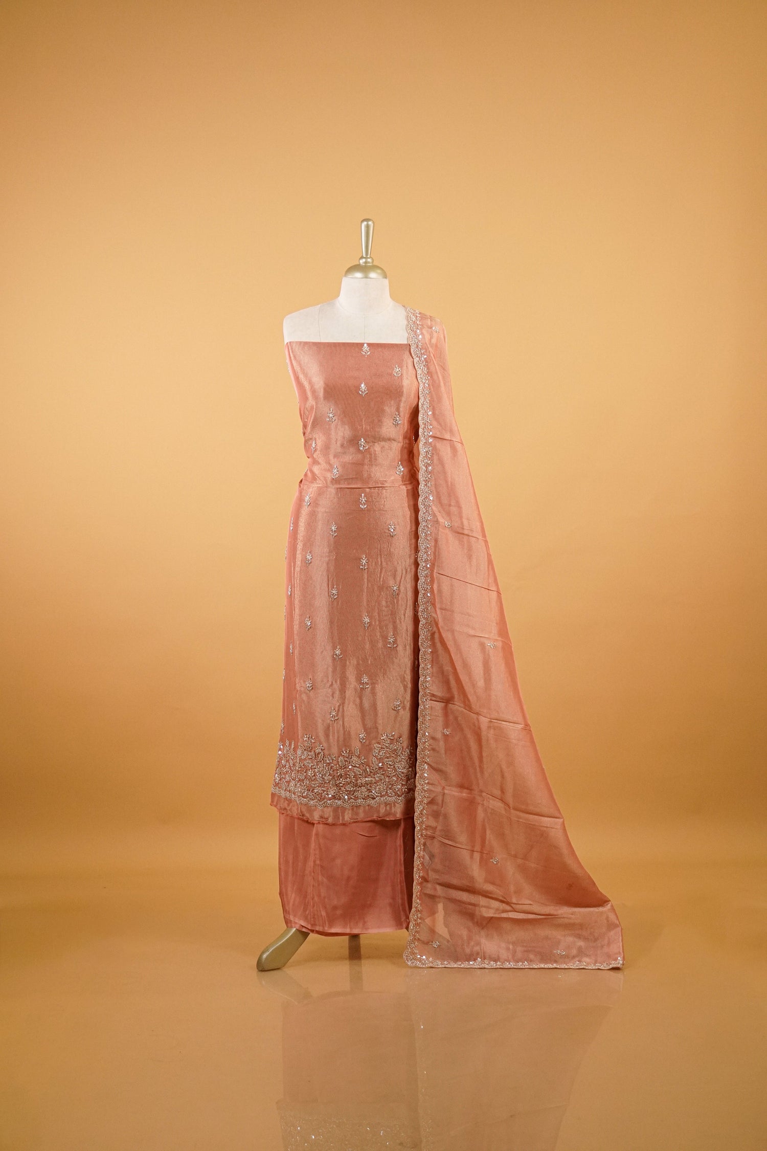 Dyed Embroidery Salwarset
