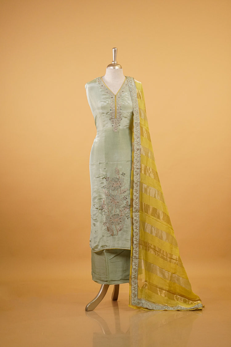 Dyed Silk Salwarset