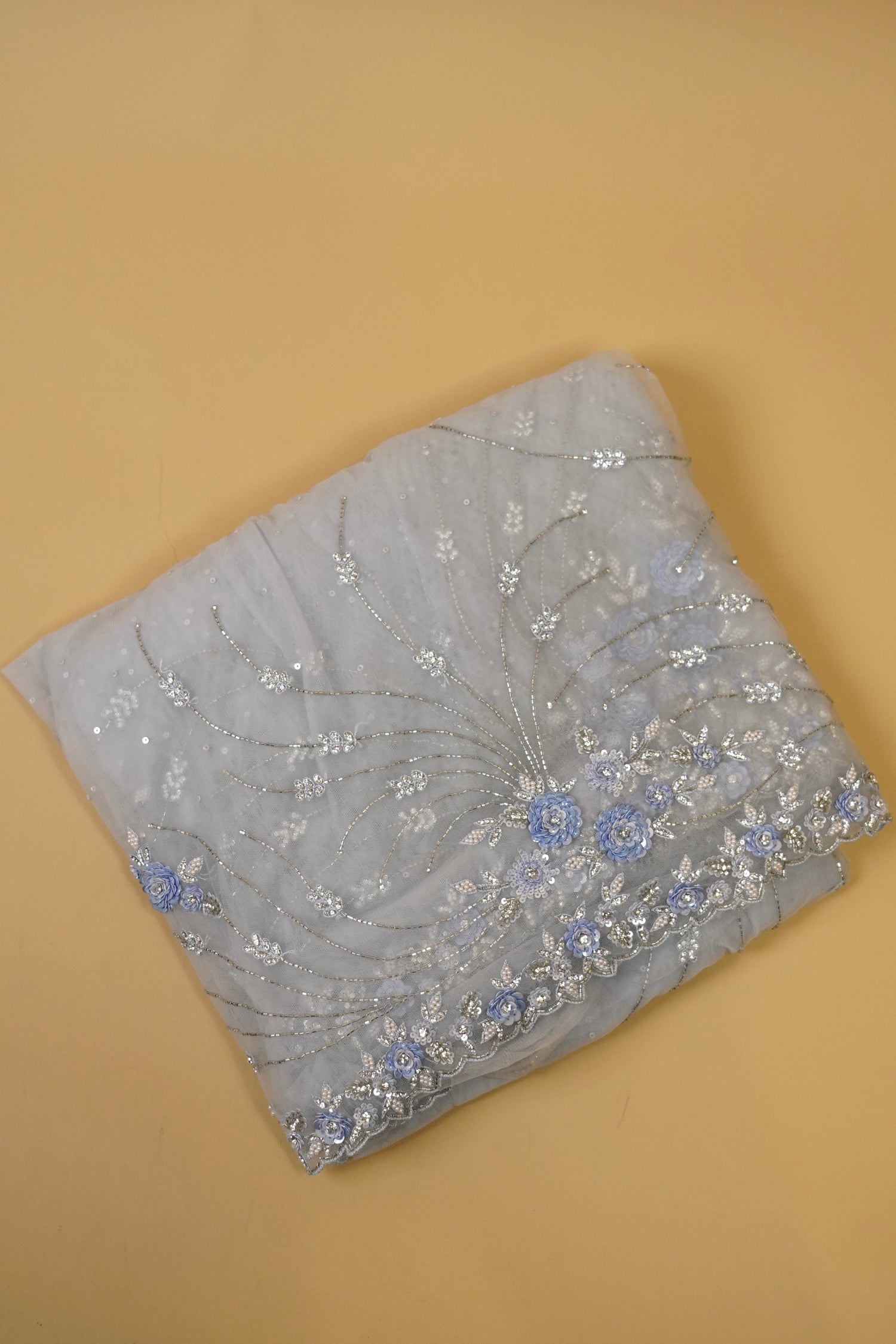 Net Embroidery Sarees