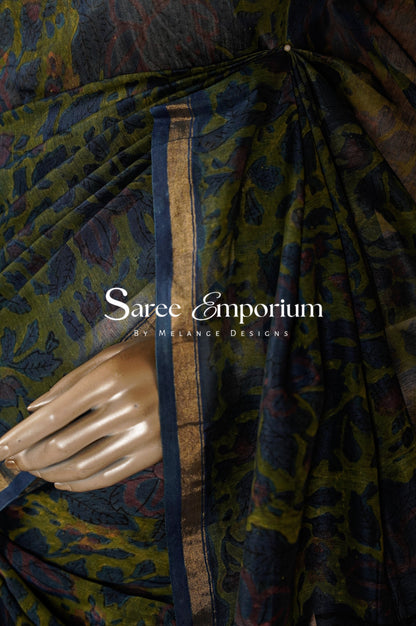 Printed Vanaspati Saree MDS0100