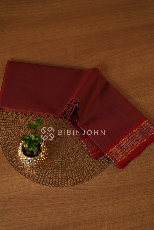 Silk Saree For Women Deep Maroon BJ2278