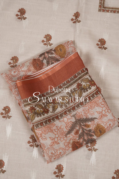 Printed Linen Unstitched Salwar suits AC0020