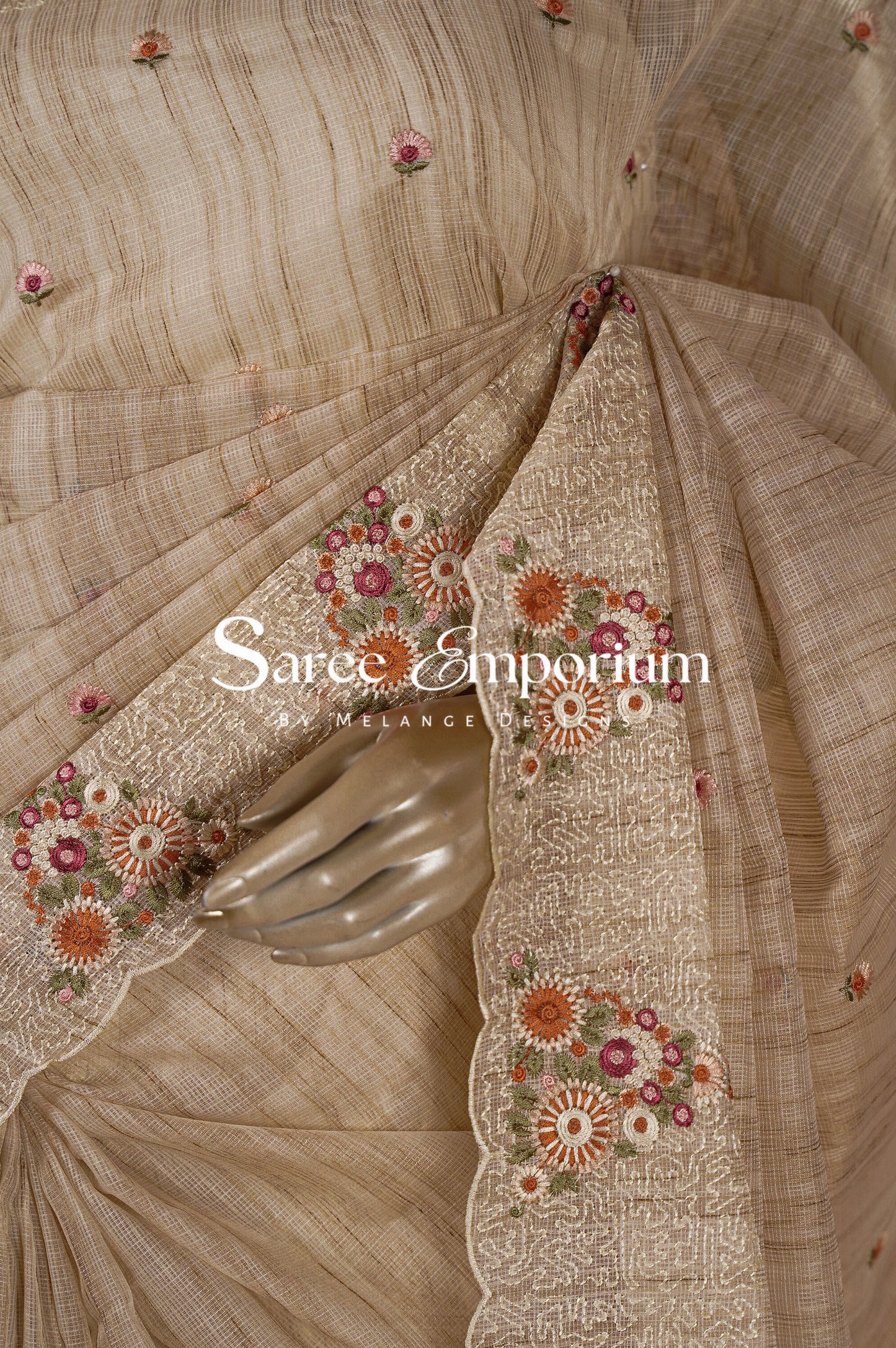 Cotta Embroidery Saree MDS0091