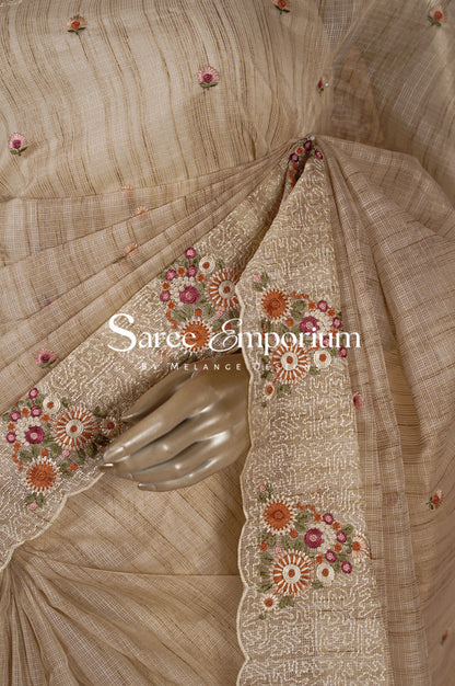 Cotta Embroidery Saree MDS0091