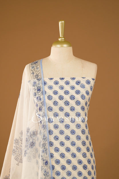 Printed Cotton Unstitched Salwar Suits AC0153
