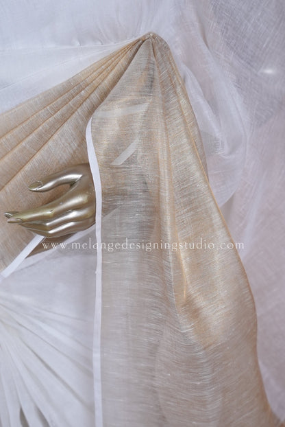 Pure Linen Tissue Saree MDS0003