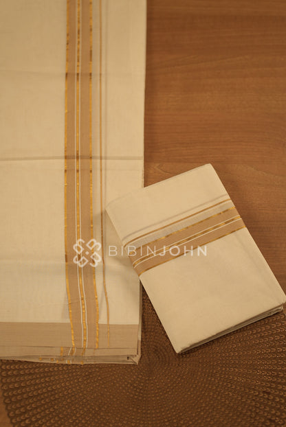 Cotton Dhoti For Men Off White BJ2274