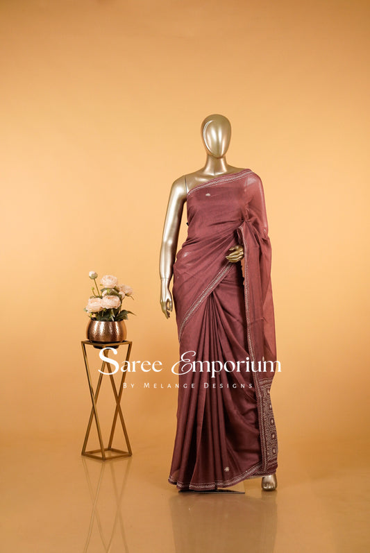 Cotta Embroidery Saree MDS0123