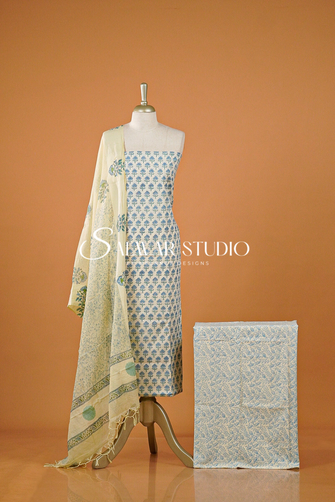 Printed Cotton Unstitched Salwar Suits AC0160