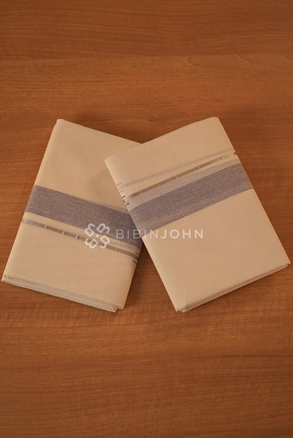 Cotton Dhoti For Men Off White BJ2298