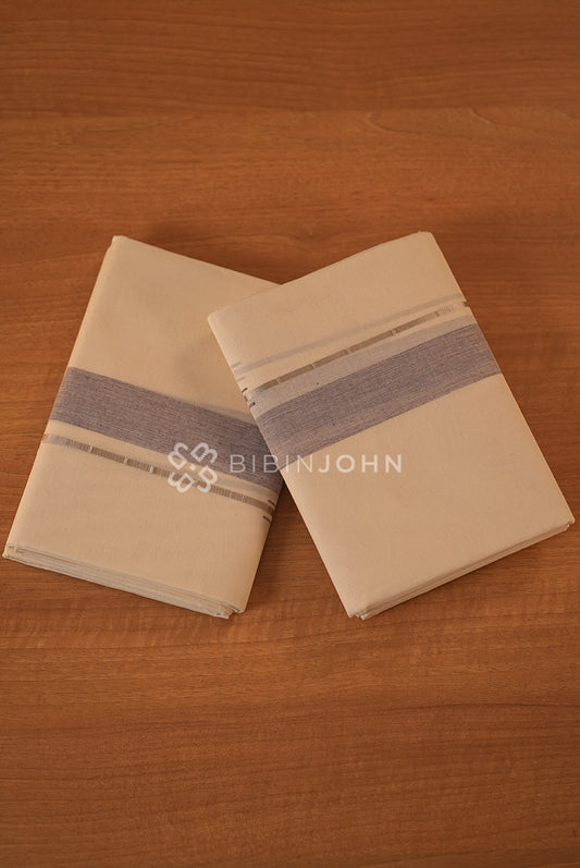 Cotton Dhoti For Men Off White BJ2298