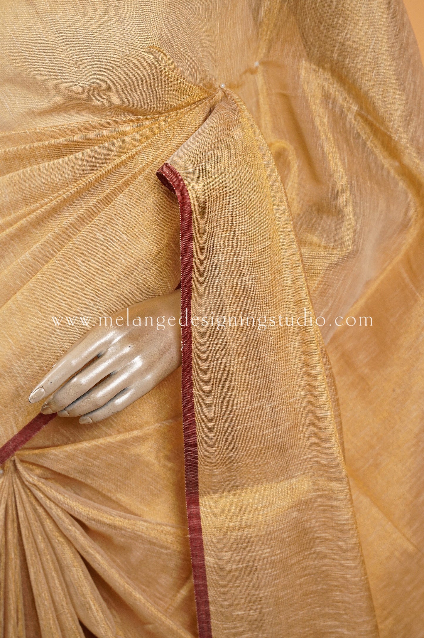 Tissue Linen Saree MDS0010
