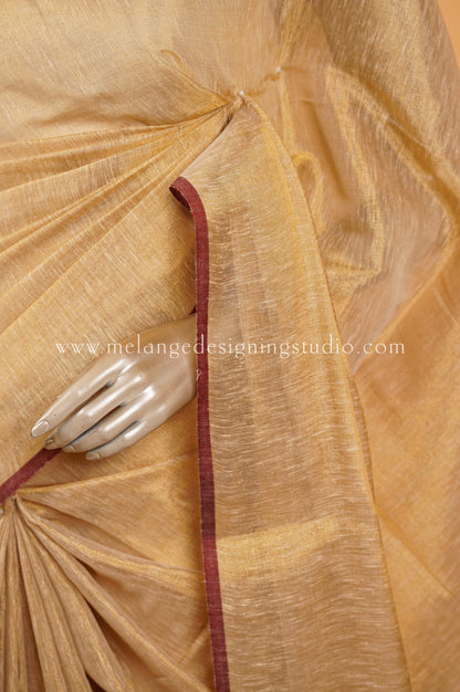 Tissue Linen Saree MDS0010