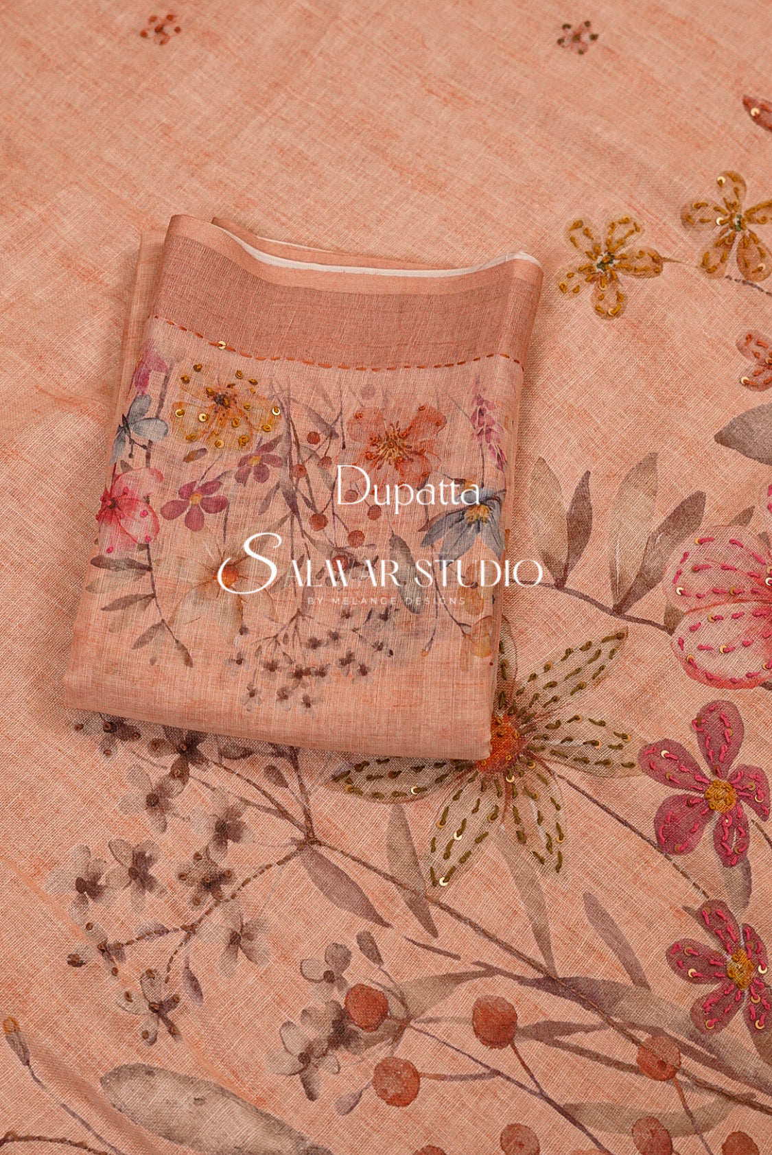 Art Linen Embroidery Unstitched Salwar Suits AC0064