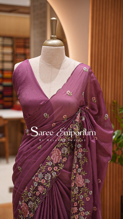 Cotta Cutwork Saree BJ0439
