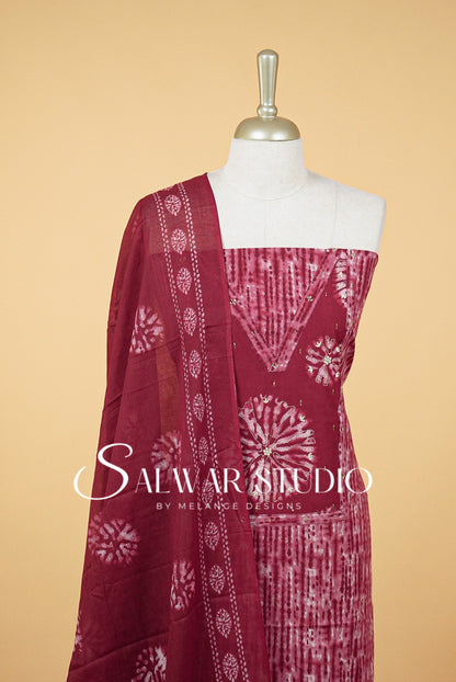 Printed Cotton Unstitched Salwar Suits AC0051