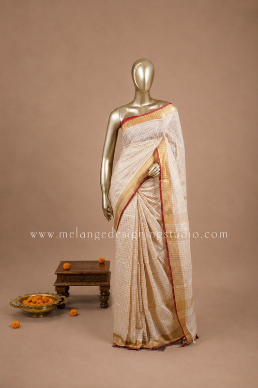 Linen Weaving Saree MDS0008